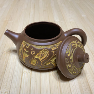 Чайник Сузаку из исинской глины Феникс и Дракон 300 мл. Photo 2